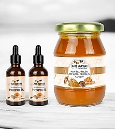 Yetişkin Karışım 225 gr + 2 adet Propolis 50cc Zeytin Yağında Çözülmüş
